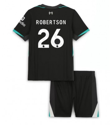 Liverpool Andrew Robertson #26 Segunda Equipación Niños 2024-25 Manga Corta (+ Pantalones cortos)